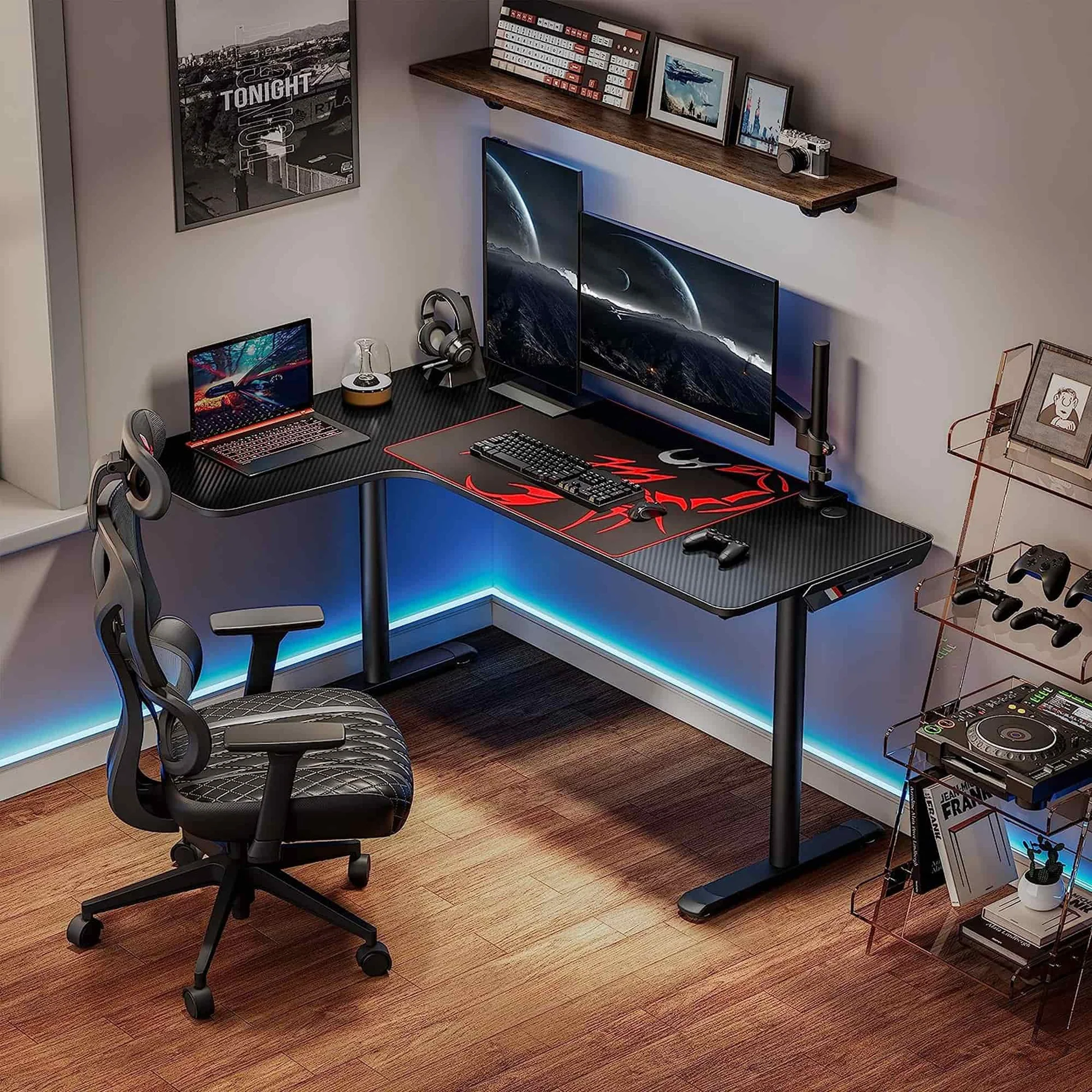 EUREKA ERGONOMIC L Shaped Gaming Desk, 60 Inch L60 product photo