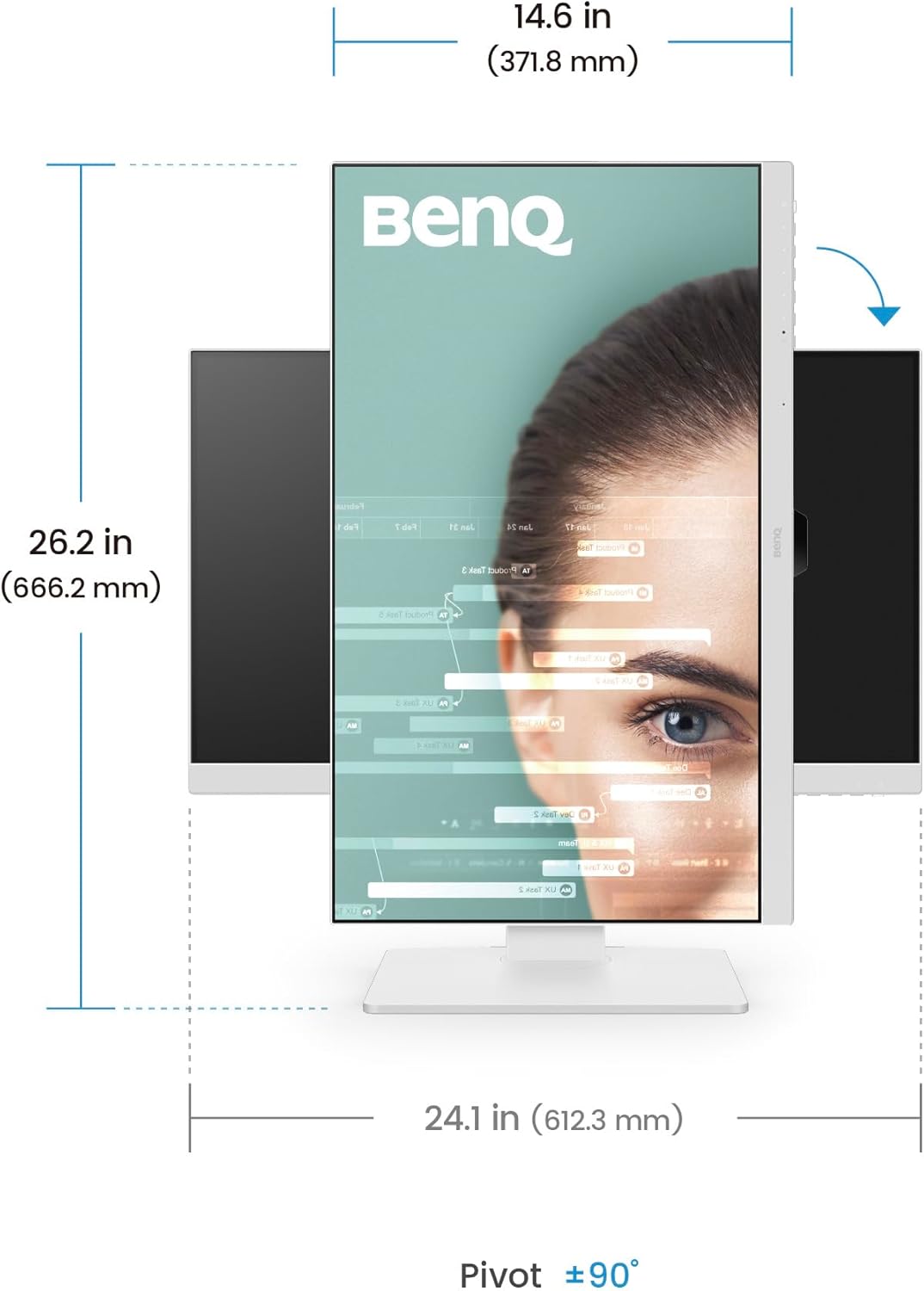 BenQ GW2786TC 27" 1080p USB-C Home Office Monitor product photo