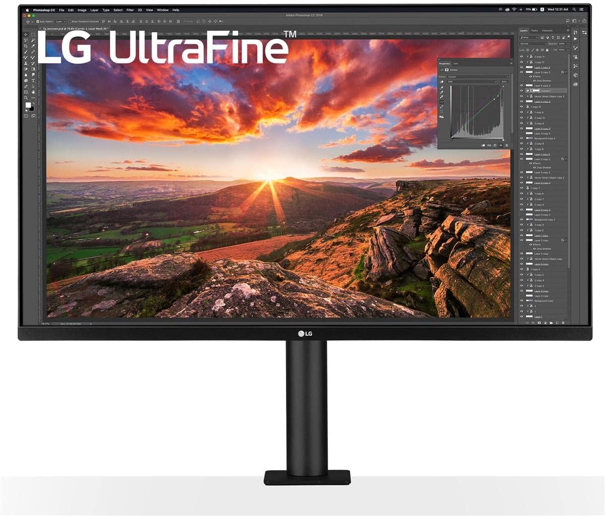 LG 32UN880-B UltraFine Display Ergo 32" 4K USB-C Monitor product photo
