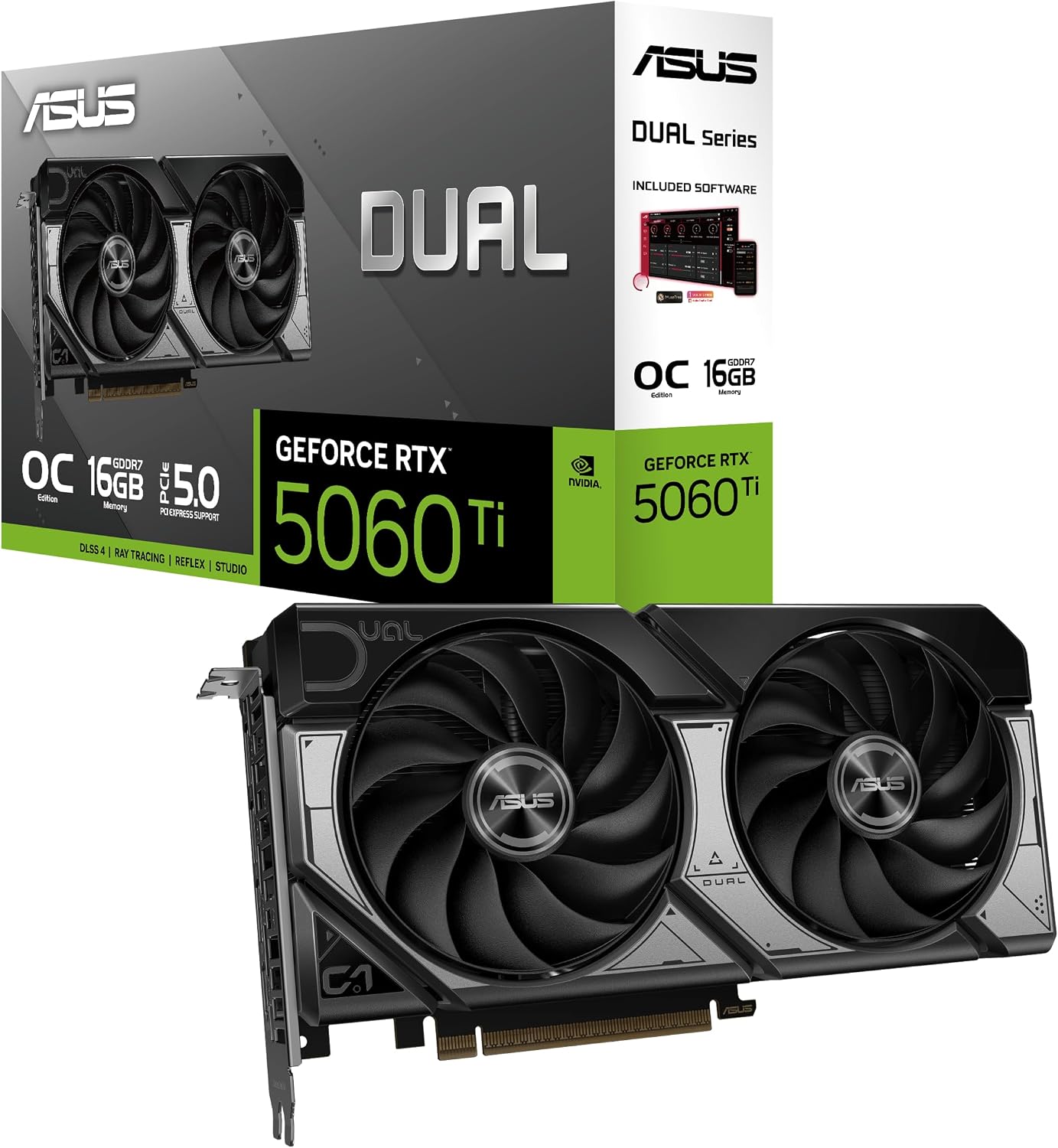 ASUS Dual GeForce RTX 5060 Ti 16GB OC Edition product photo