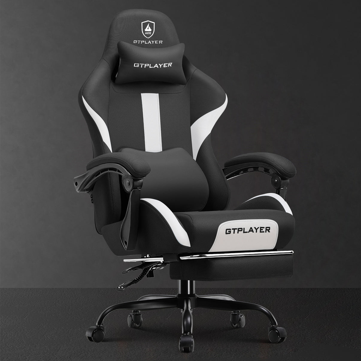 GTPlayer GT905 Footrest Gaming Chair, Breathable Fabric 300LBS product photo