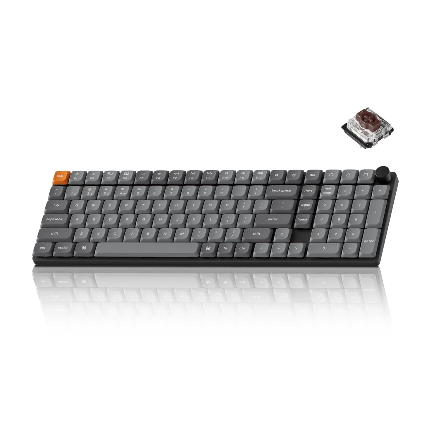 Keychron Q5 Max QMK/VIA Wireless Metal Custom Mechanical Keyboard (96% Layout, Red Switches) product photo