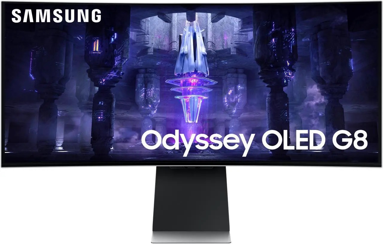 Samsung Odyssey OLED G8 34-Inch Curved QD-OLED Gaming Monitor product photo