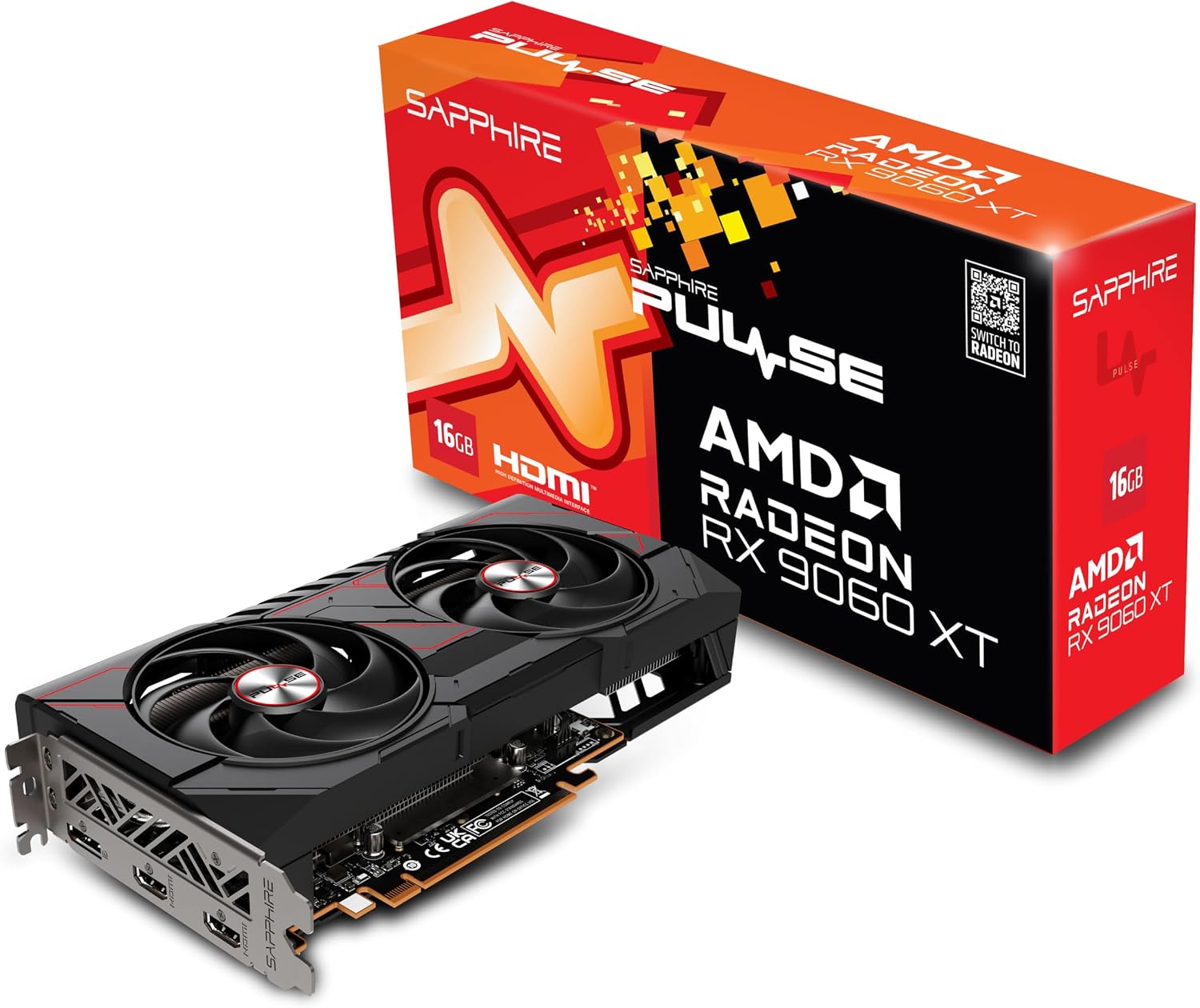 Sapphire Pulse AMD Radeon RX 9060 XT Gaming OC 16GB product photo